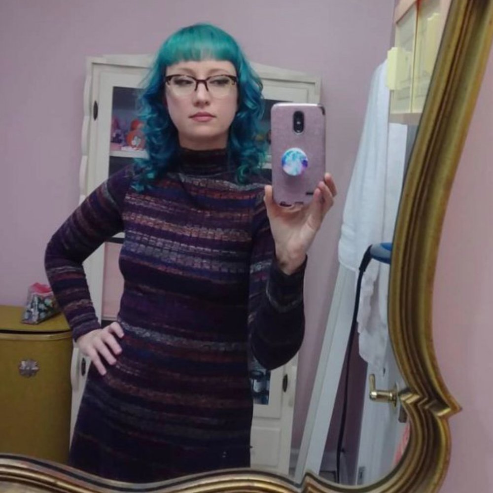 70s style knit dress